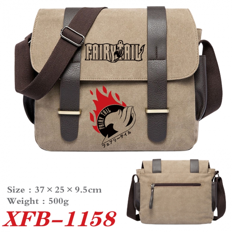 Fairy tail Anime double belt new canvas shoulder bag single shoulder bag 37X25X9.5cm XFB-1158