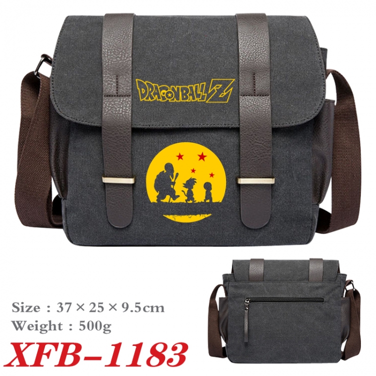 DRAGON BALL Anime double belt new canvas shoulder bag single shoulder bag 37X25X9.5cm  XFB-1183
