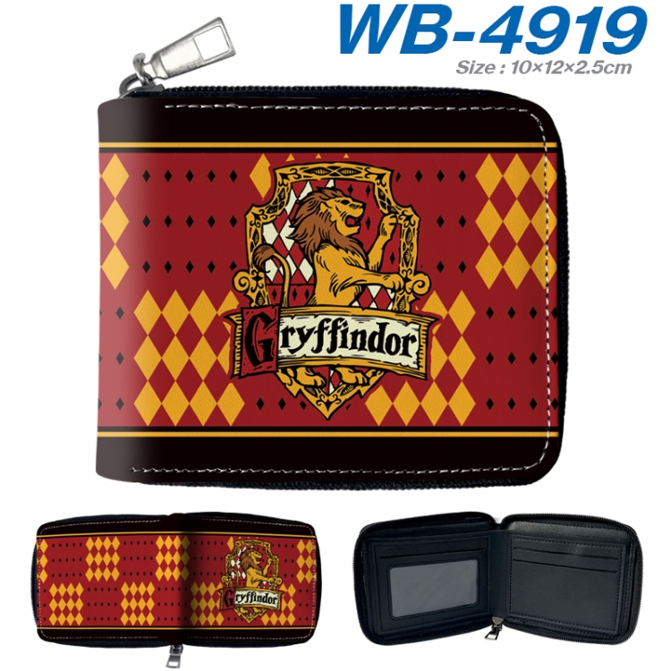 Harry Potter Anime Full Color Short All Inclusive Zipper Wallet 10x12x2.5cm WB-4919A