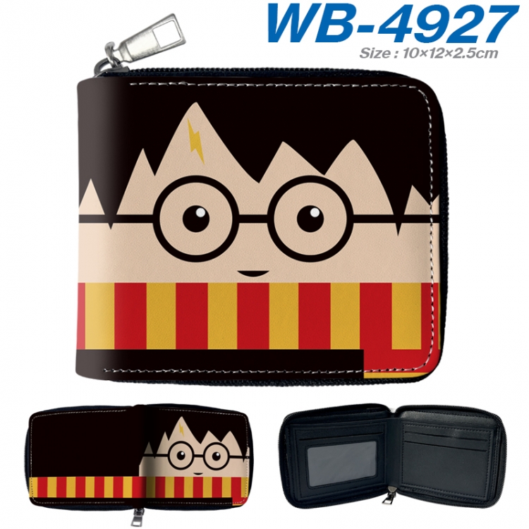 Harry Potter Anime Full Color Short All Inclusive Zipper Wallet 10x12x2.5cm WB-4927A