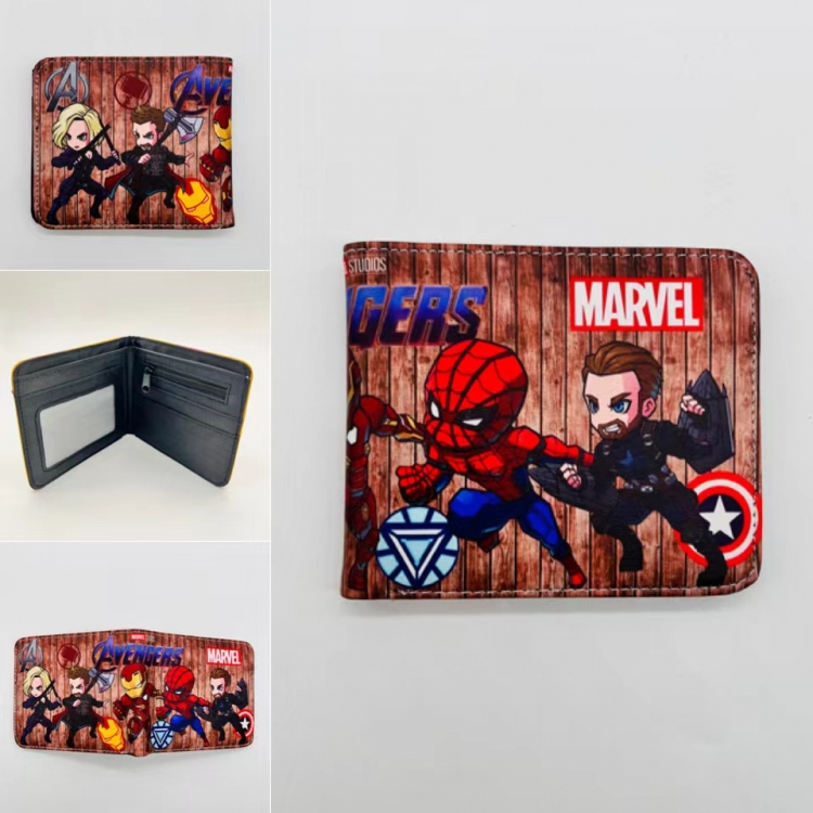 Spiderman Full color Two fold short card case wallet 11X9.5CM