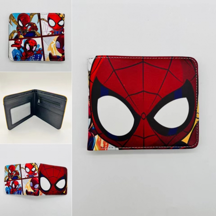 Spiderman Full color Two fold short card case wallet 11X9.5CM