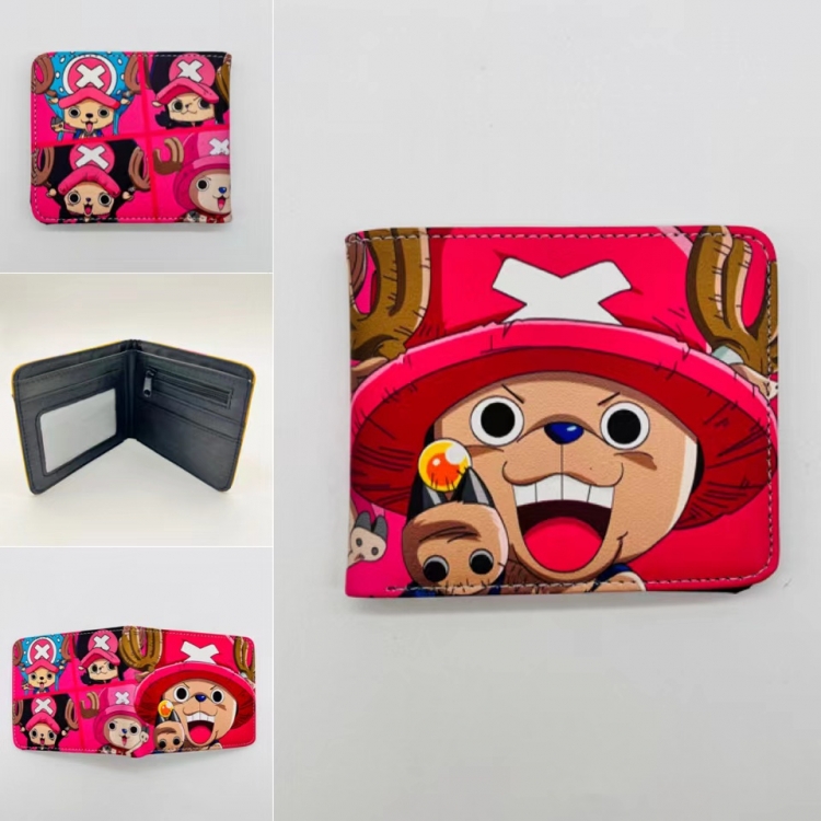 One Piece Full color Two fold short card case wallet 11X9.5CM