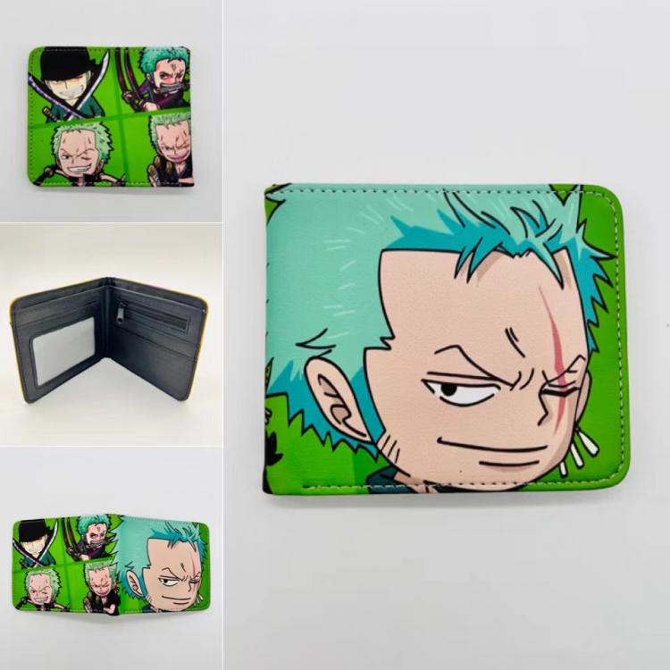 One Piece Full color Two fold short card case wallet 11X9.5CM