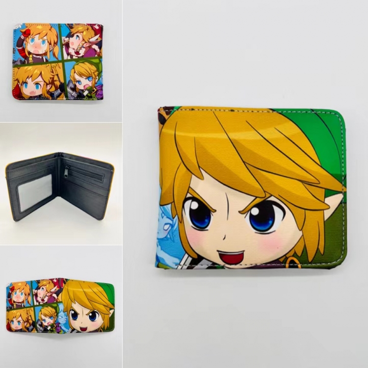 The Legend of Zelda Full color Two fold short card case wallet 11X9.5CM