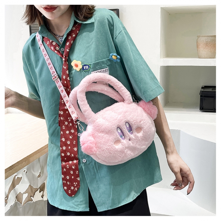 Kirby Plush shoulder bag cartoon shoulder bag storage bag price for 3 pcs style B