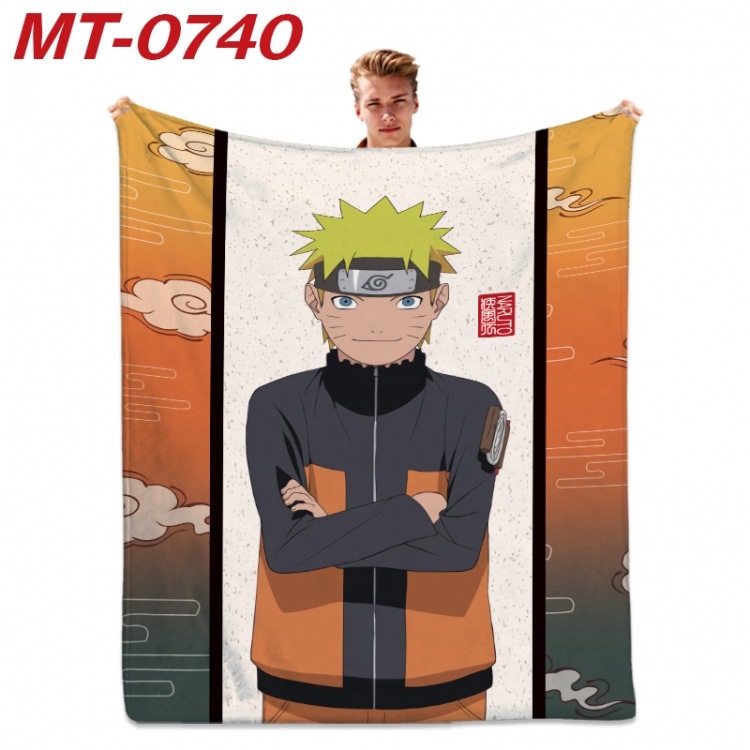 Naruto  Anime flannel blanket air conditioner quilt double-sided printing 100x135cm  MT-0740
