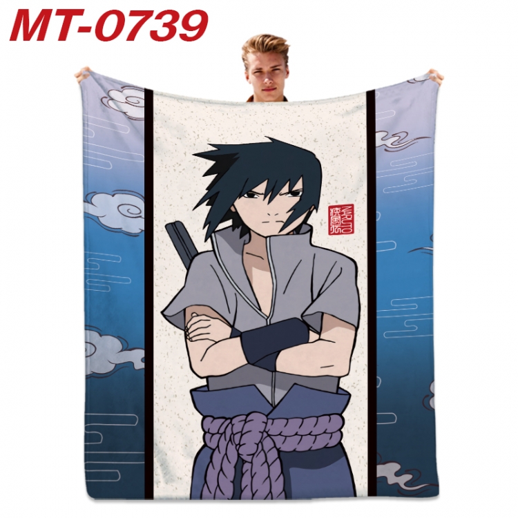 Naruto  Anime flannel blanket air conditioner quilt double-sided printing 100x135cm MT-0739