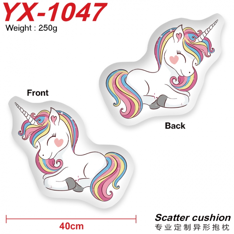 Unicorn Crystal plush shaped plush doll pillows and cushions 40CM  YX-1047