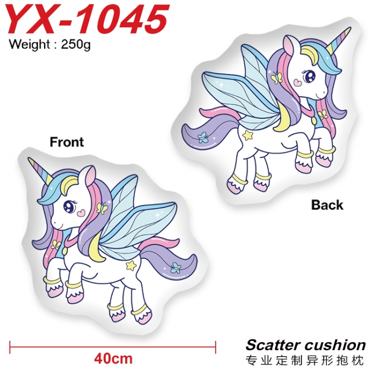 Unicorn Crystal plush shaped plush doll pillows and cushions 40CM YX-1045
