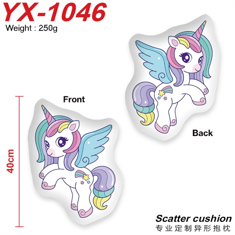 Unicorn Crystal plush shaped plush doll pillows and cushions 40CM YX-1046