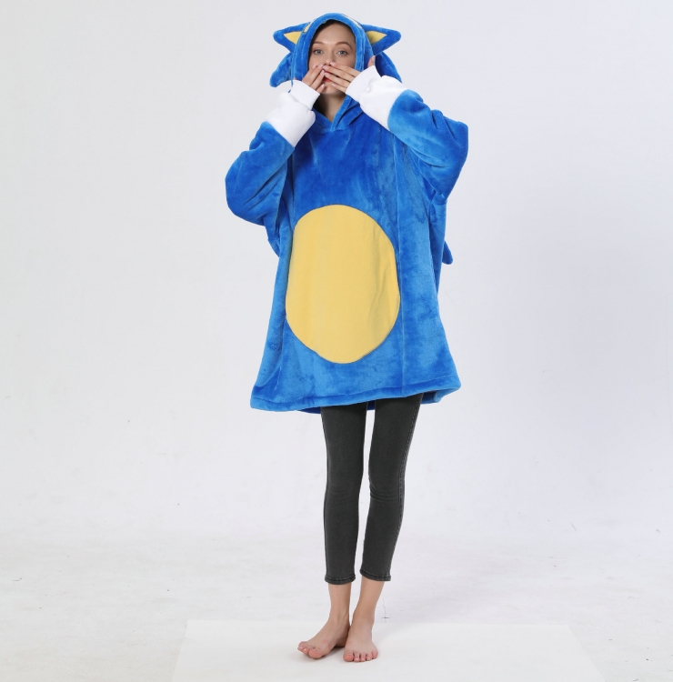 Sonic The Hedgehog Cartoon TV Sweater Loose Sleepwear Warm Sweater One size  price for 2 pcs