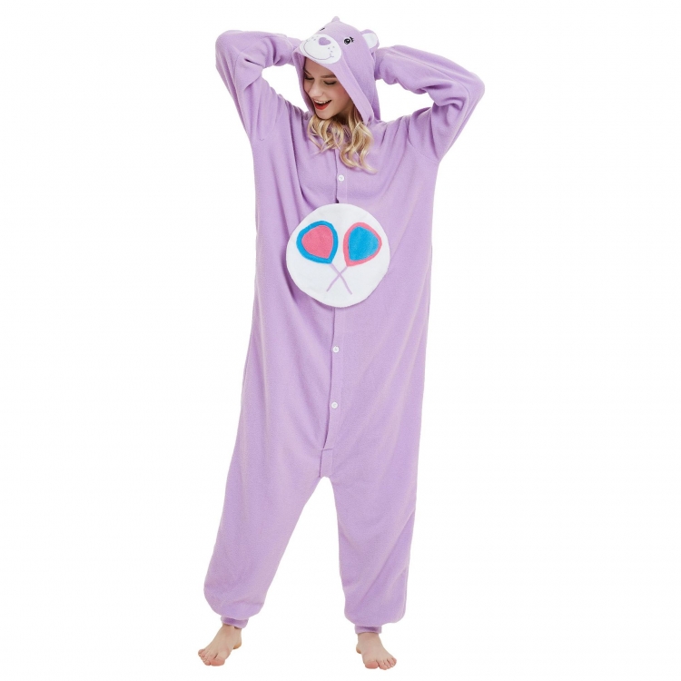 Candy Bear Animal cartoon series COS performance suit, fleece one piece pajamas from S to XL