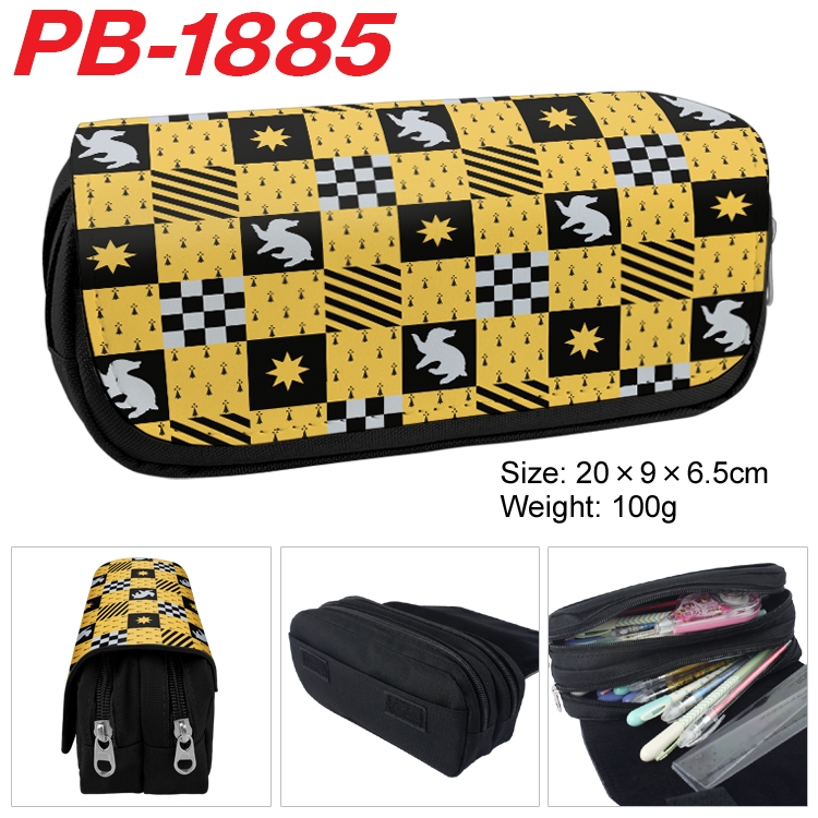 Harry Potter Anime double-layer pu leather printing pencil case 20x9x6.5cm PB-1885