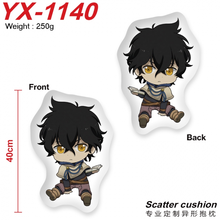 Black Clover Crystal plush shaped plush doll pillows and cushions 40CM  YX-1140