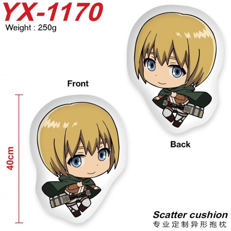 Shingeki no Kyojin Crystal plush shaped plush doll pillows and cushions 40CM  YX-1170