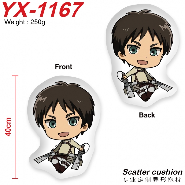 Shingeki no Kyojin Crystal plush shaped plush doll pillows and cushions 40CM YX-1167