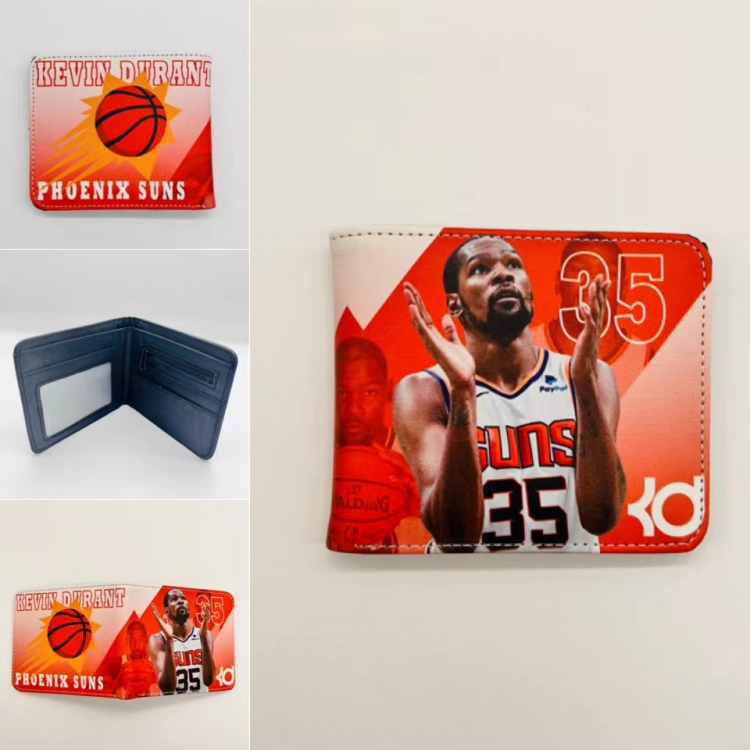 NBA Full color Two fold short card case wallet 11X9.5CM