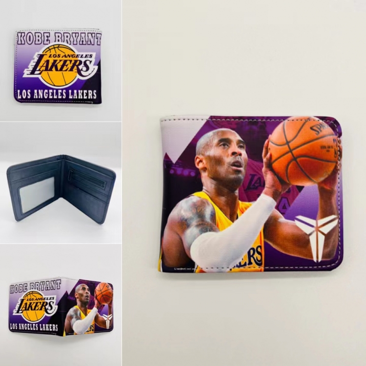 NBA Full color Two fold short card case wallet 11X9.5CM