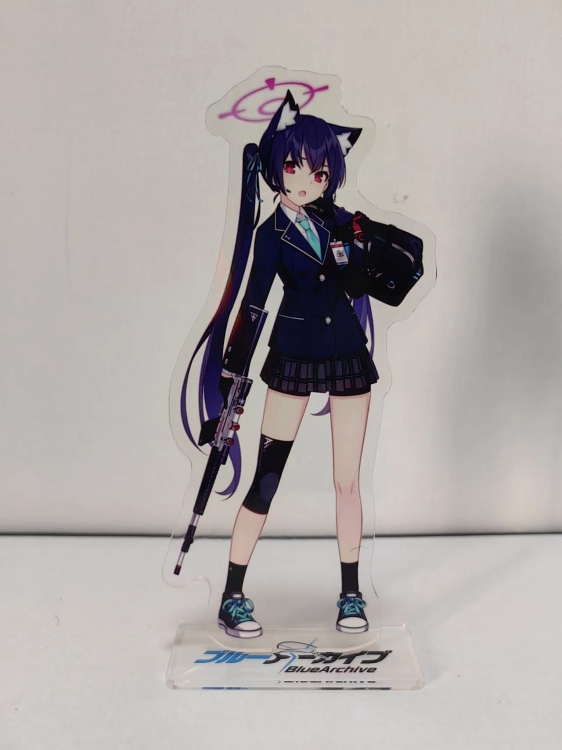 Blue Archive Anime Laser Acrylic Humanoid keychain Standing Plates