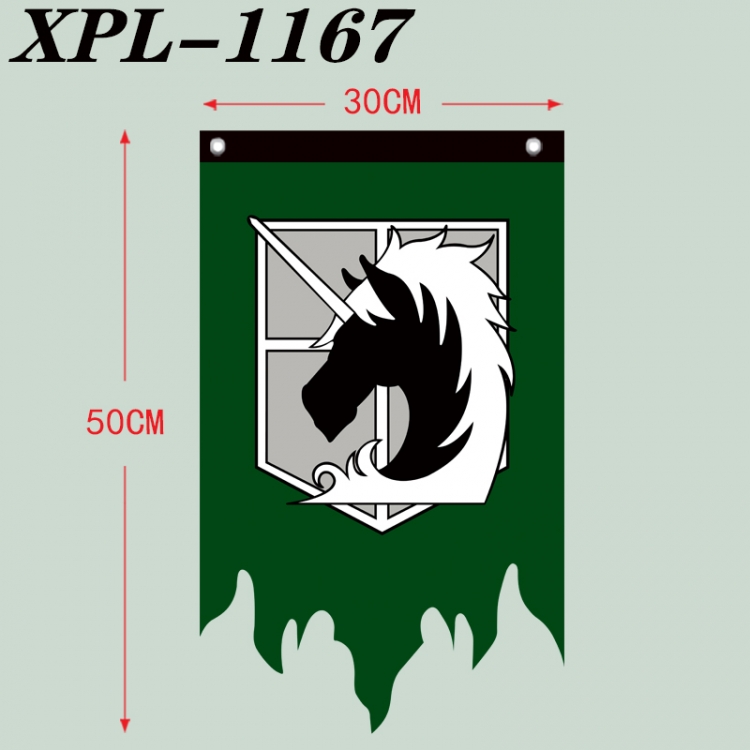 Shingeki no Kyojin Anime Alien Retro Flag Prop 30X50 XPL-1167