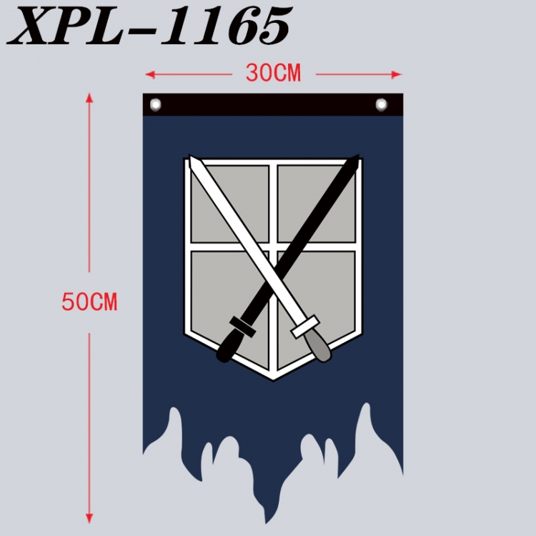 Shingeki no Kyojin Anime Alien Retro Flag Prop 30X50  XPL-1165