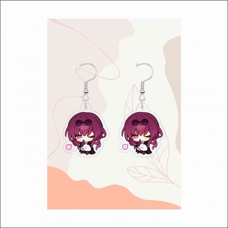 Honkai: Star Rail  Anime peripheral acrylic earrings accessories price for 5 pcs