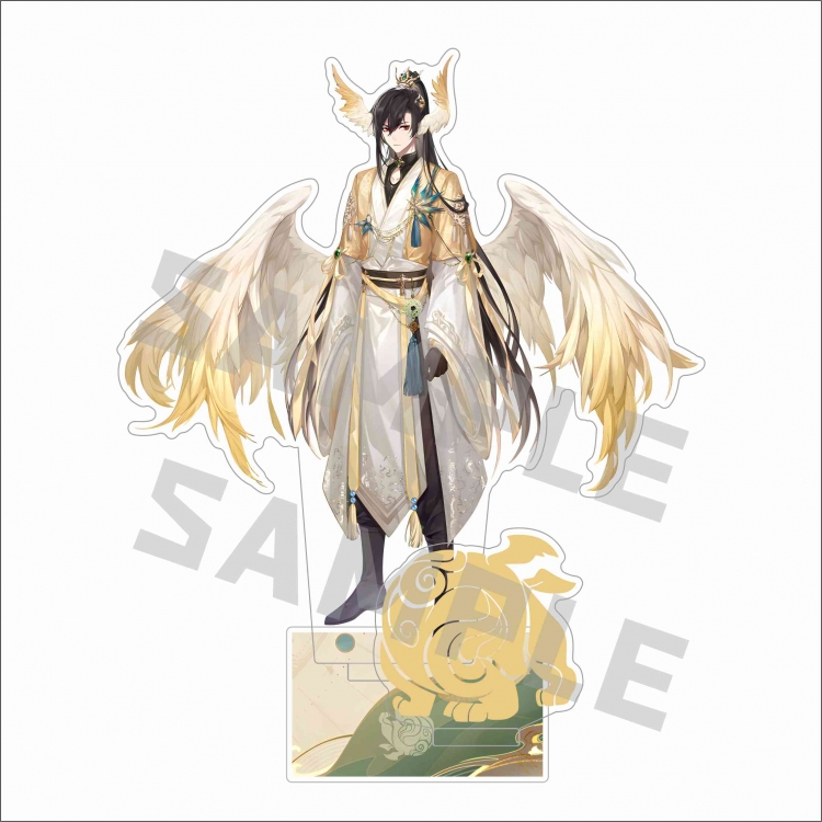 For All Time Anime characters Double Insert Style acrylic Standing Plates Keychain 15m