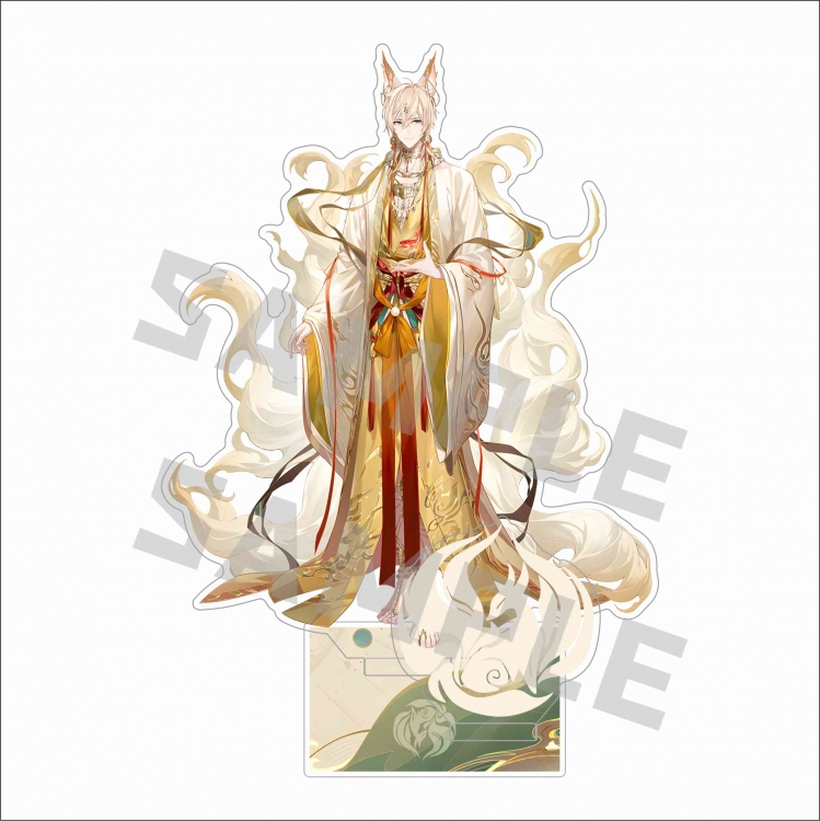 For All Time Anime characters Double Insert Style acrylic Standing Plates Keychain 15m