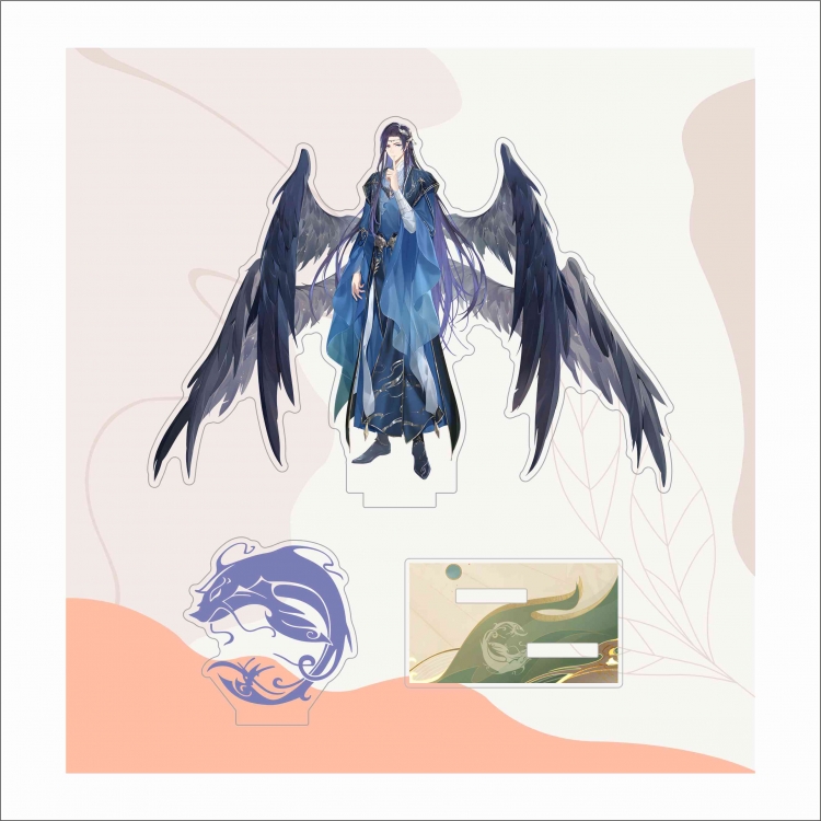 For All Time Anime characters Double Insert Style acrylic Standing Plates Keychain 15m