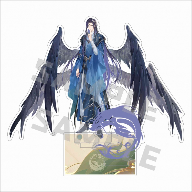 For All Time Anime characters Double Insert Style acrylic Standing Plates Keychain 15m