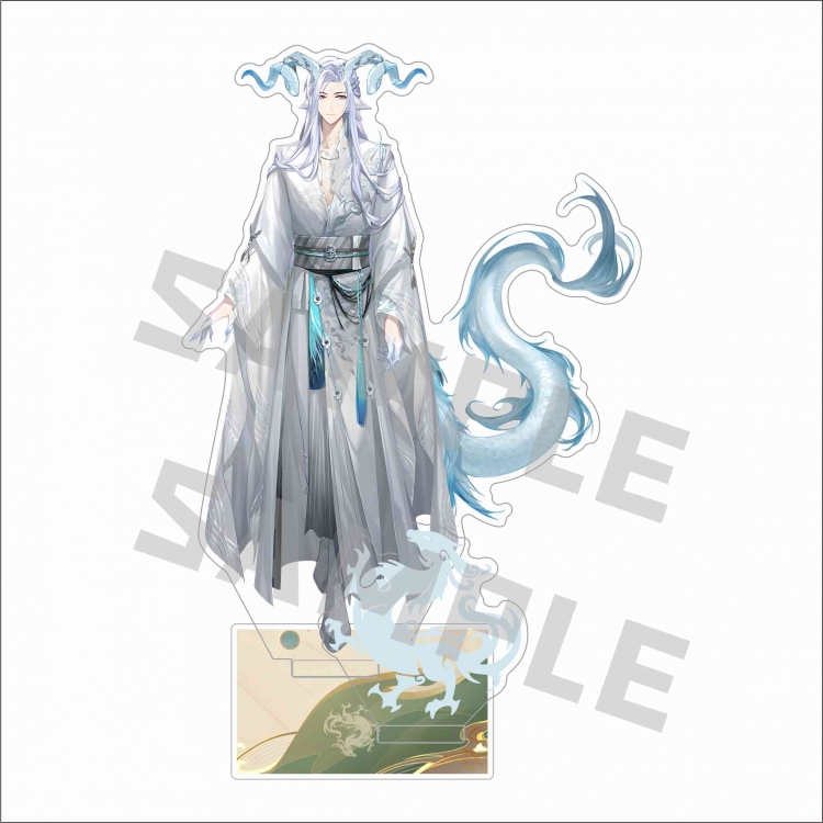 For All Time Anime characters Double Insert Style acrylic Standing Plates Keychain 15m