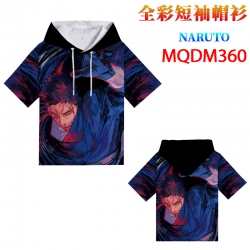 Naruto Full color hooded short...