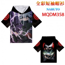 Naruto Full color hooded short...