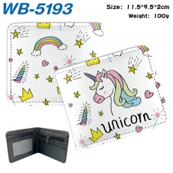 Unicorn Animation color PU lea...