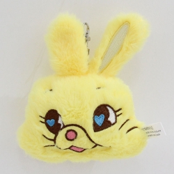 FLUFFY KEYRING Rabbit hair PP ...