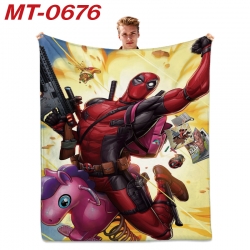 Deadpool  Anime flannel blanke...