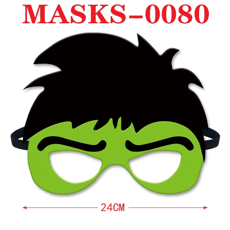 Superhero Anime cosplay felt funny mask 24cm with elastic adjustment size  MASKS-0080