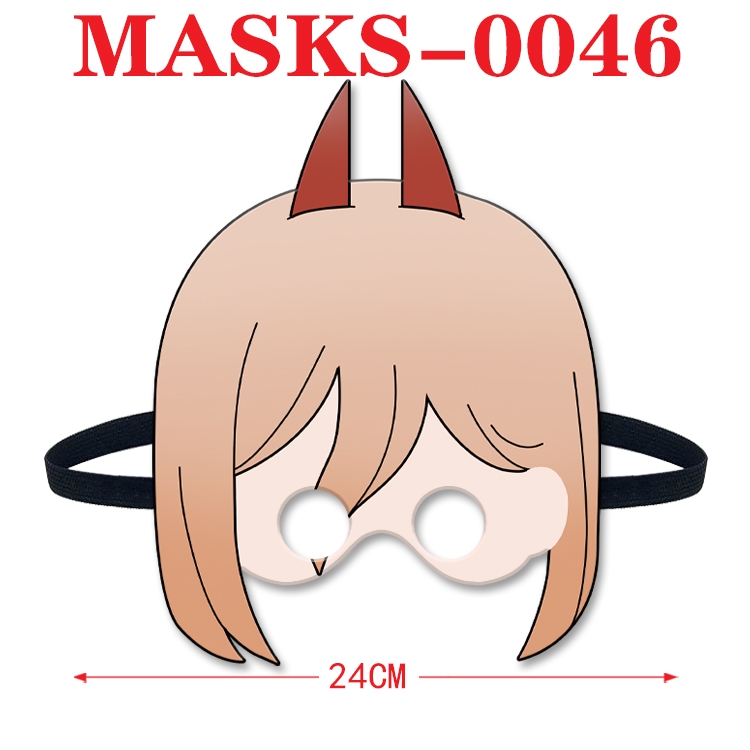 Chainsaw man Anime cosplay felt funny mask 24cm with elastic adjustment size  MASKS-0046