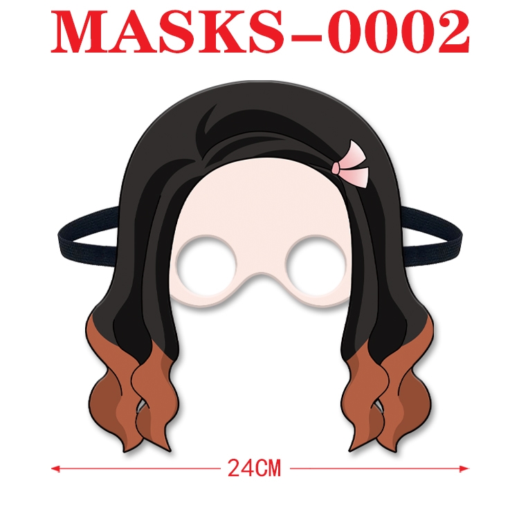 Demon Slayer Kimets Anime cosplay felt funny mask 24cm with elastic adjustment size MASKS-0002