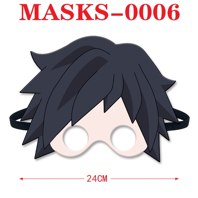 Demon Slayer Kimets Anime cosplay felt funny mask 24cm with elastic adjustment size  MASKS-0006