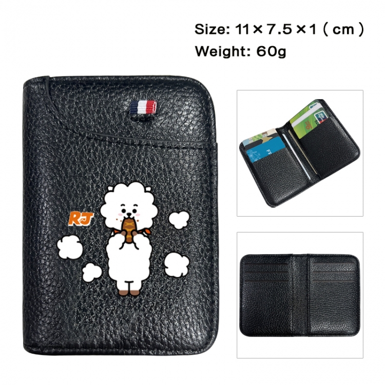 BTS Anime PU Half Fold Wallet Card Bag 11X7.5X1cm 60G