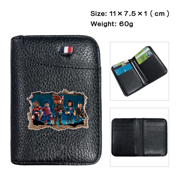 Roblox Anime PU Half Fold Wallet Card Bag 11X7.5X1cm 60G