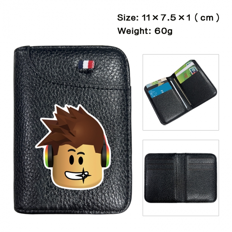 Roblox Anime PU Half Fold Wallet Card Bag 11X7.5X1cm 60G