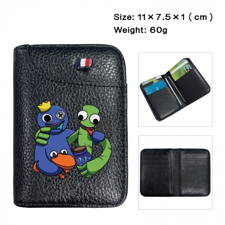Rainbow Friend Anime PU Half Fold Wallet Card Bag 11X7.5X1cm 60G