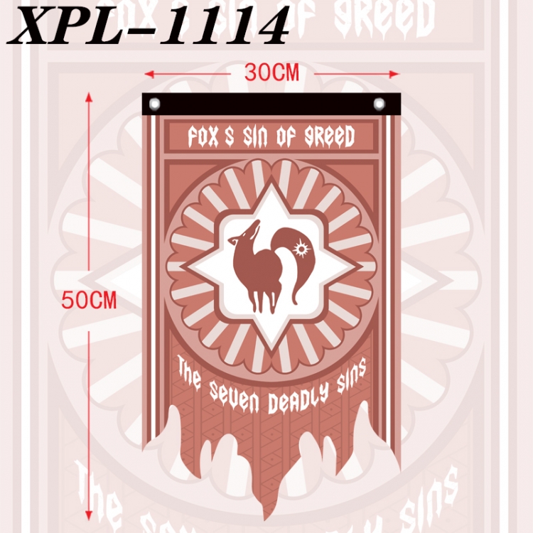 The Seven Deadly Sins Anime Alien Retro Flag Prop 30X50cm XPL-1114