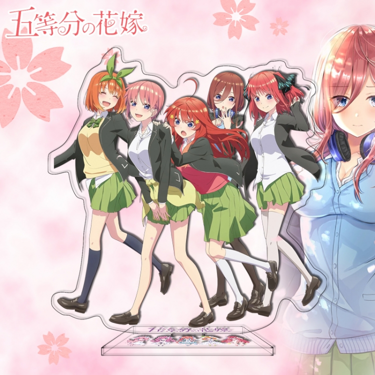 The Quintessential Quintuplets Anime characters acrylic Standing Plates Keychain 16cm