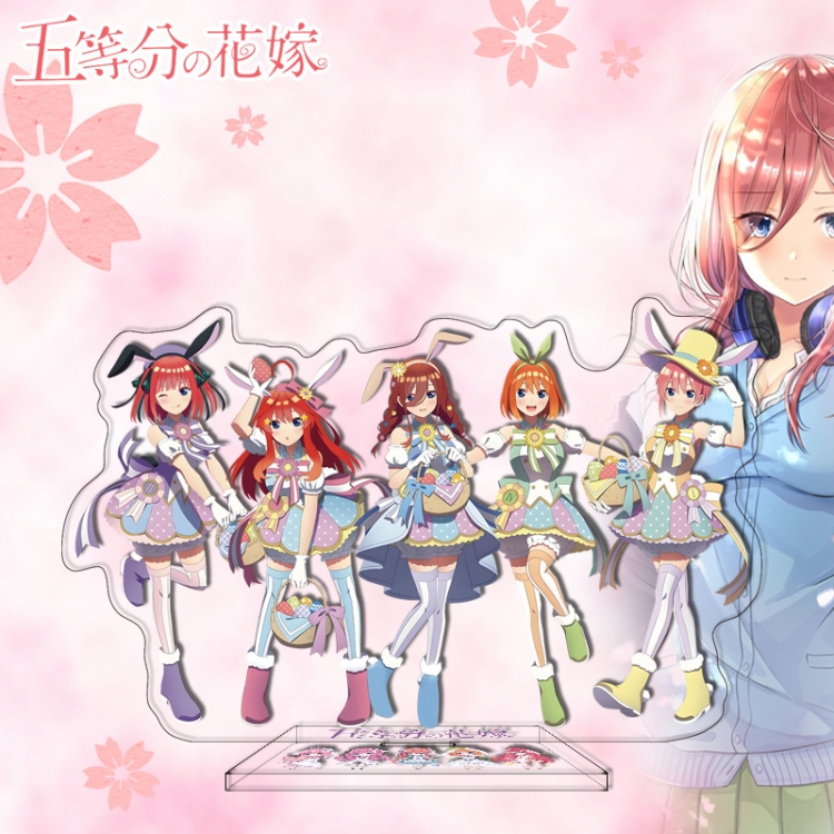 The Quintessential Quintuplets Anime characters acrylic Standing Plates Keychain 16cm