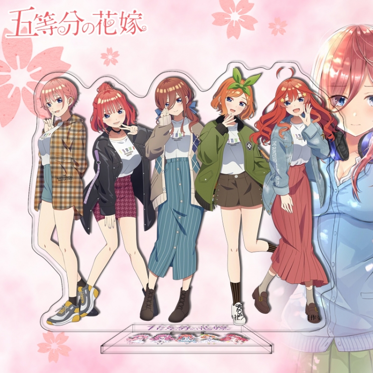 The Quintessential Quintuplets Anime characters acrylic Standing Plates Keychain 16cm