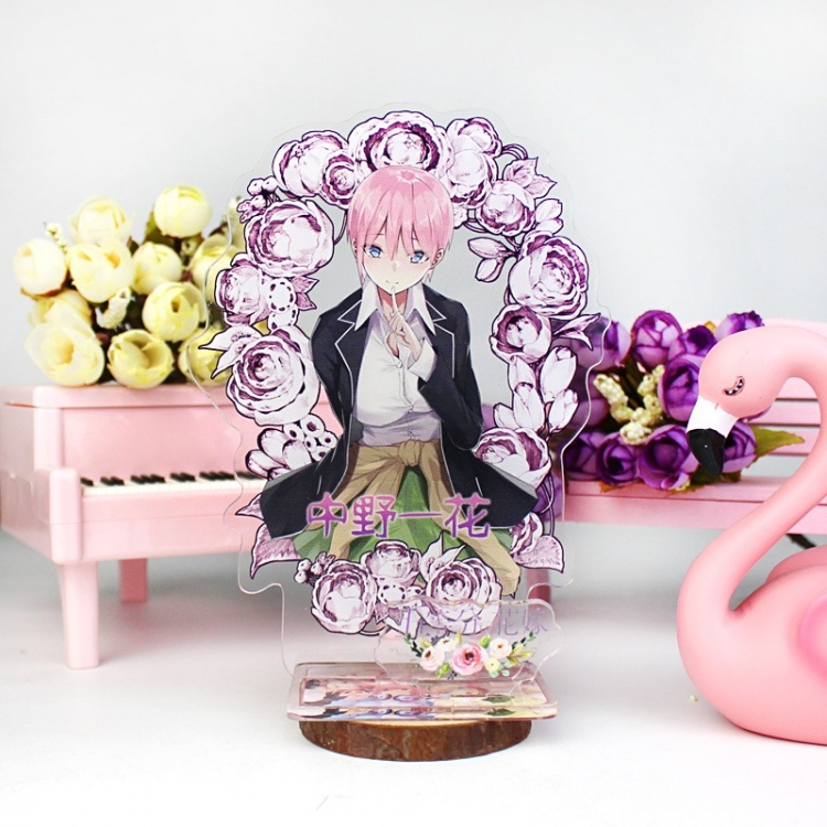 The Quintessential Quintuplets double plug Anime characters acrylic Standing Plates Keychain 16cm